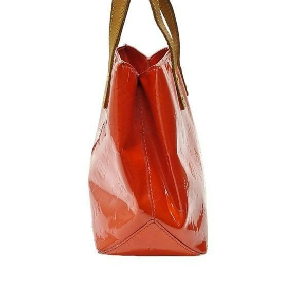 Authentic Louis Vuitton Tote Bag Reade PM Vernis Used LV Handbag Vintage - Picture 2 of 9